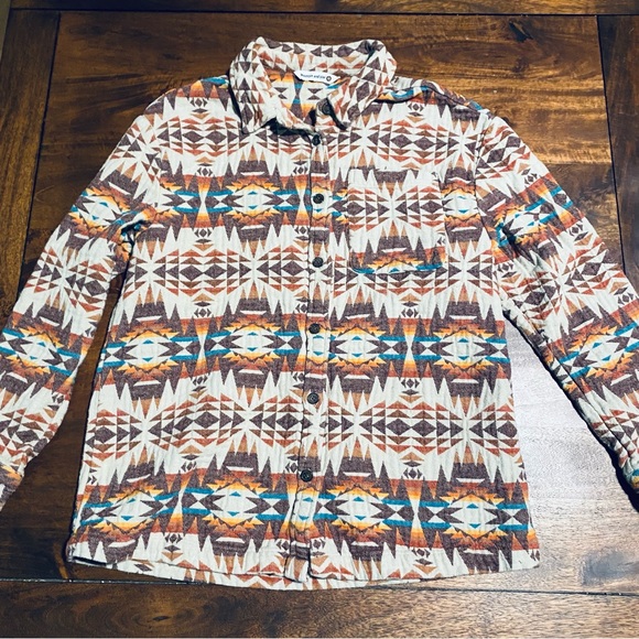 Mountain Isles Patterned Button Down Shirt - Picture 1 of 4